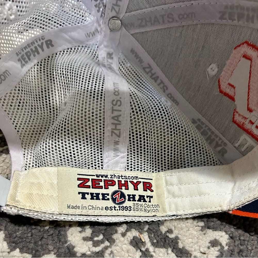 Vintage Otto the Orange Syracuse NCAA Zephyr White and Orange Youth Hat NCAA - Picture 3 of 3